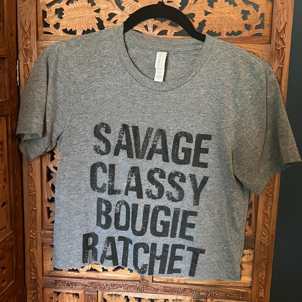 Canvas cropped T